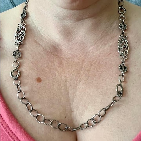 *SOLD LOCALLY* Vintage Sterling Silver Carolyn Pollack Chain Necklace - Picture 4 of 5